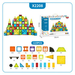 Магнитни конструктори LELINO Diamond 115 бр.