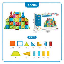 Магнитни конструктори LELINO Diamond 45 бр.