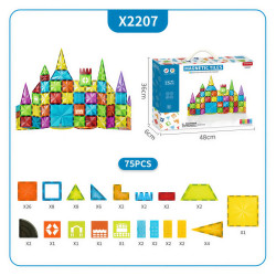 Магнитни конструктори LELINO Diamond 75 бр.