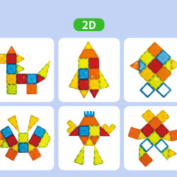 Магнитни конструктори LELINO Diamond 45 бр.