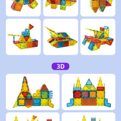 Магнитни конструктори LELINO Diamond 45 бр.