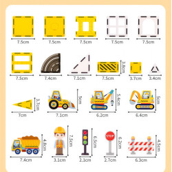 Магнитни конструктори LELINO Fantasy Engineering 47 бр.