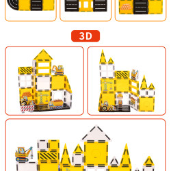 Магнитни конструктори LELINO Fantasy Engineering 47 бр.