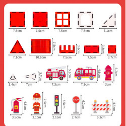 Магнитни плочки LELINO Fantasy Fire Control  48 бр.
