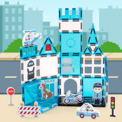 Магнитни конструктори LELINO Fantasy Police 42 бр.