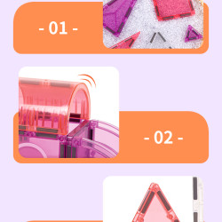 Магнитни конструктори LELINO Fantasy Princess 58 бр.