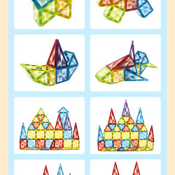 Магнитни конструктори LELINO Diamond 95 бр.