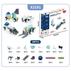 Магнитни конструктори LELINO Sticks 28 бр.